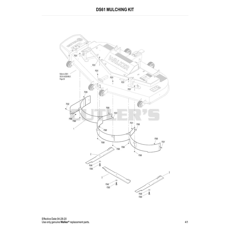 DS61 MULCHING KIT