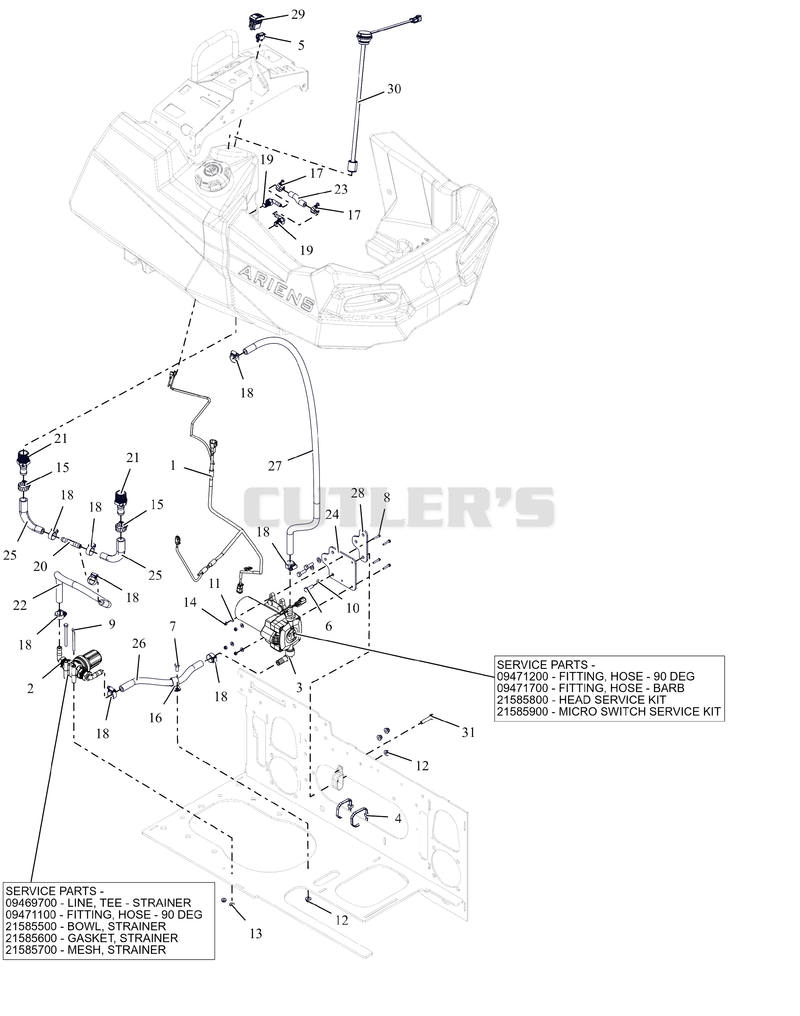 Strainer and Pump Assemblies