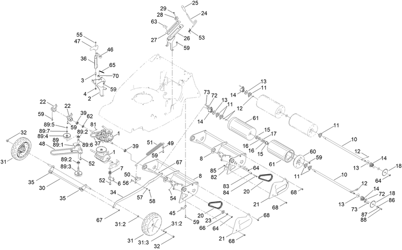 Traction and Height of Cut Assembly
