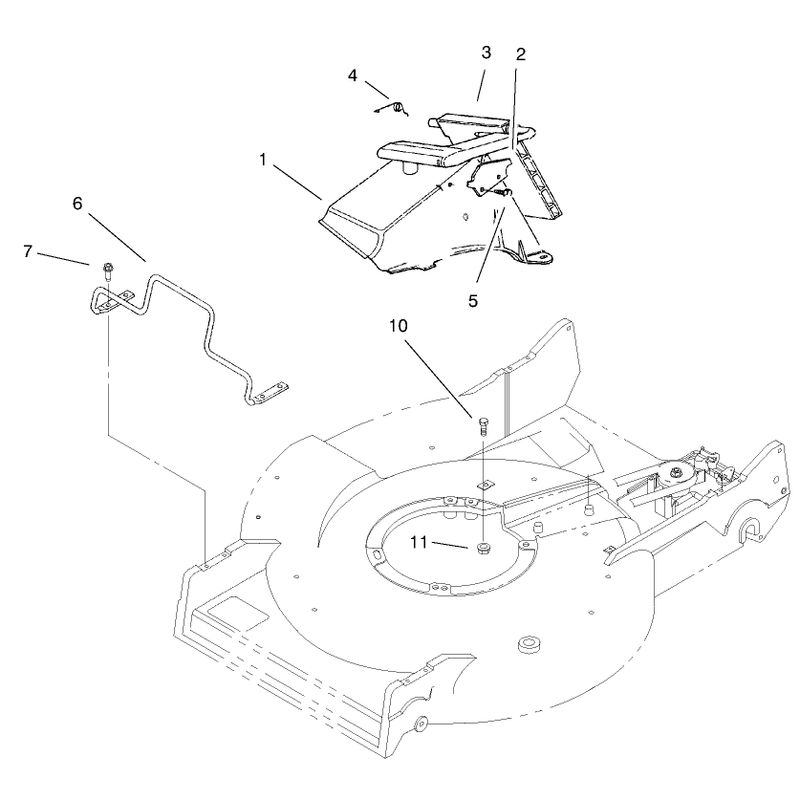 Discharge Tunnel and Engine Guard Assembly