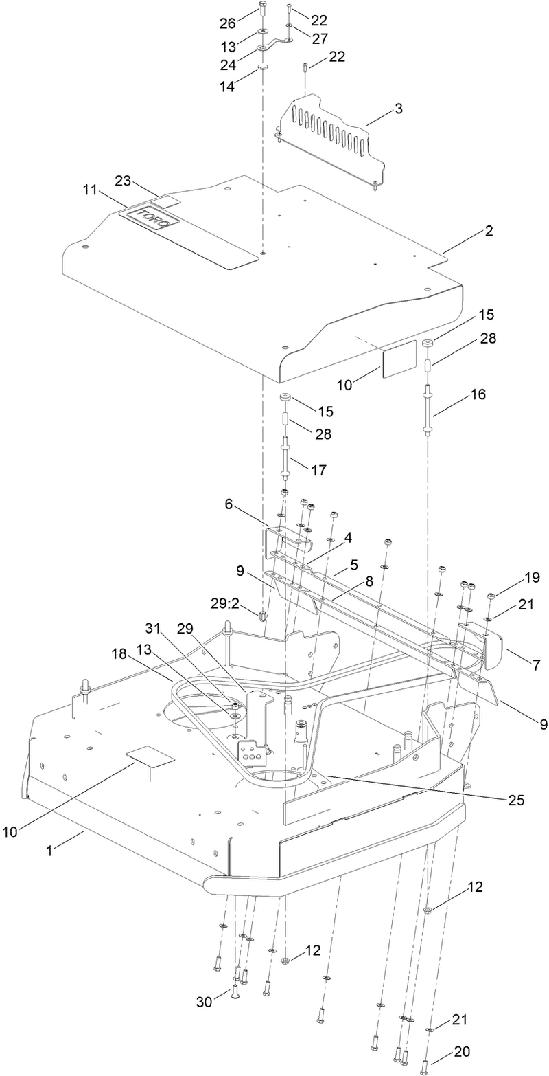 32in Deck Assembly