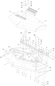 Toro 02712 48RD Mid-size Mower (Serial #: 312000001 - 312999999) Parts Diagram