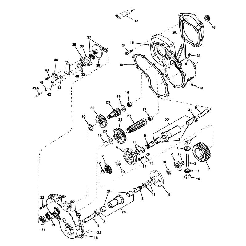 Gear Reduction and Differential No 1310-001a
