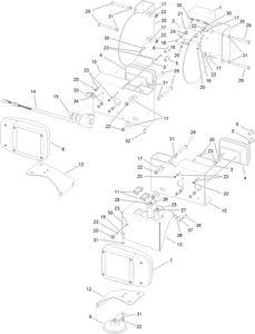 Toro 02840 Light Kit, Z580 Mowers Attachment Parts Diagram