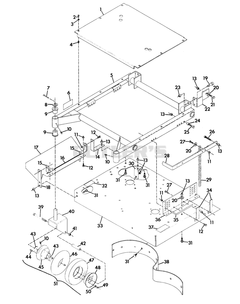 MOWER FRAME