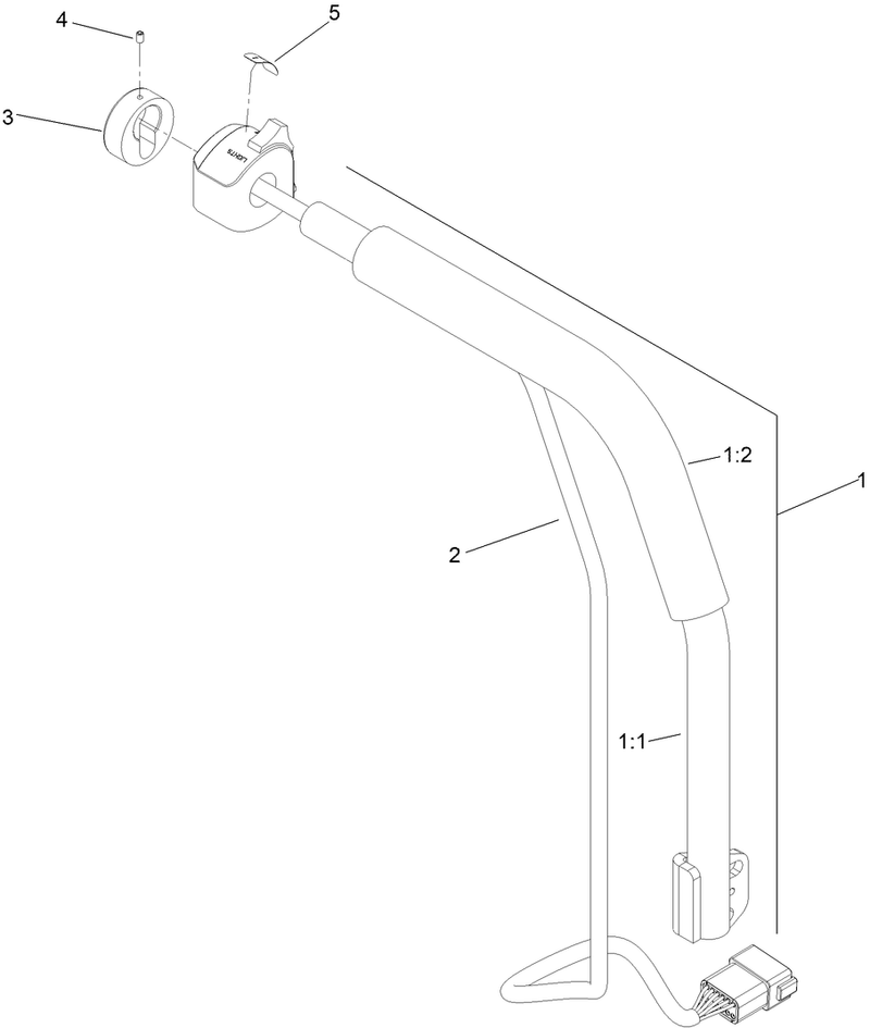 LH Lever Assembly No 134 6996