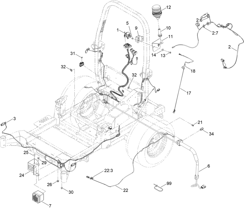 Electrical Horn and Warning Light Assembly