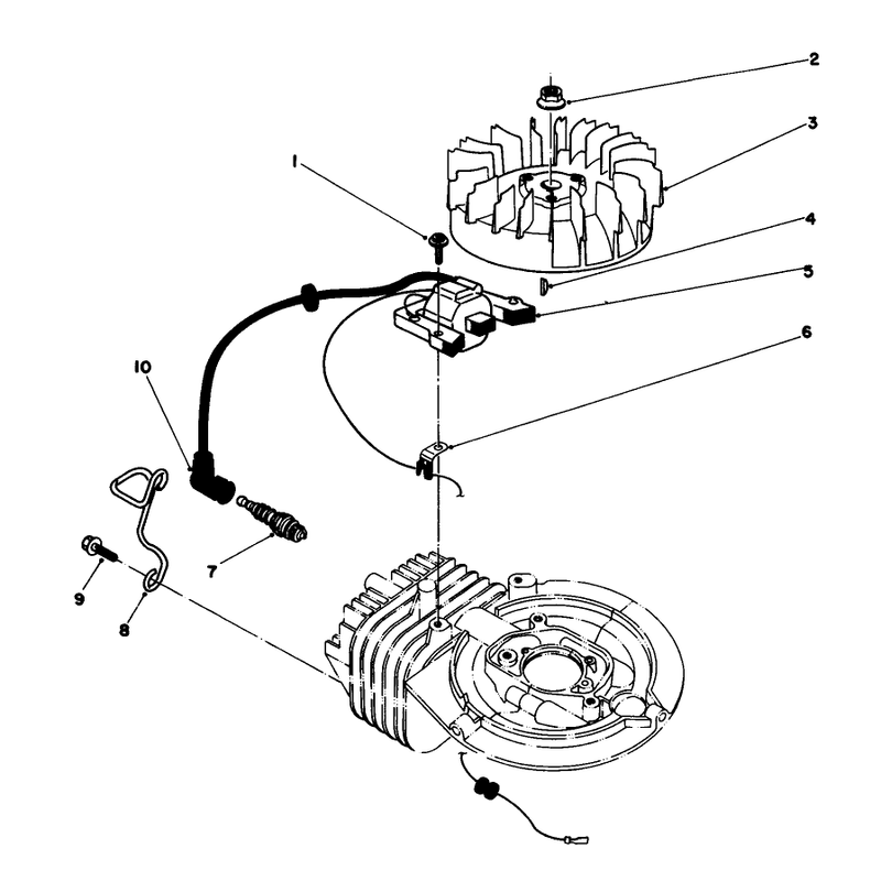 Flywheel and Magneto Assembly
