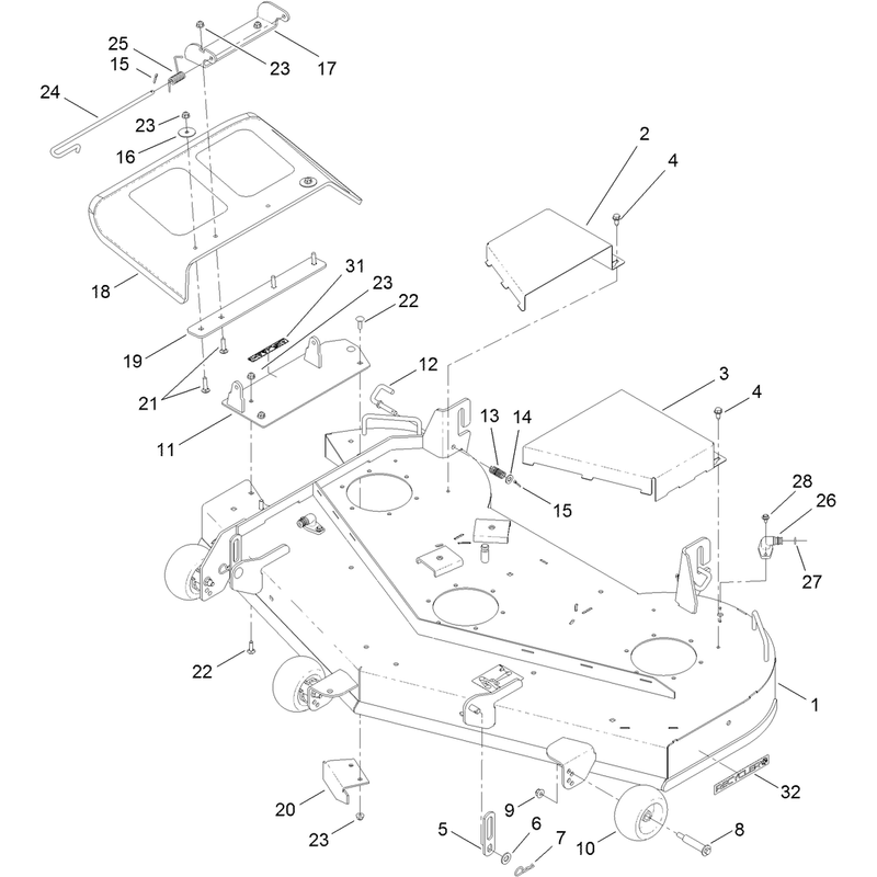 54 Inch Deck Assembly