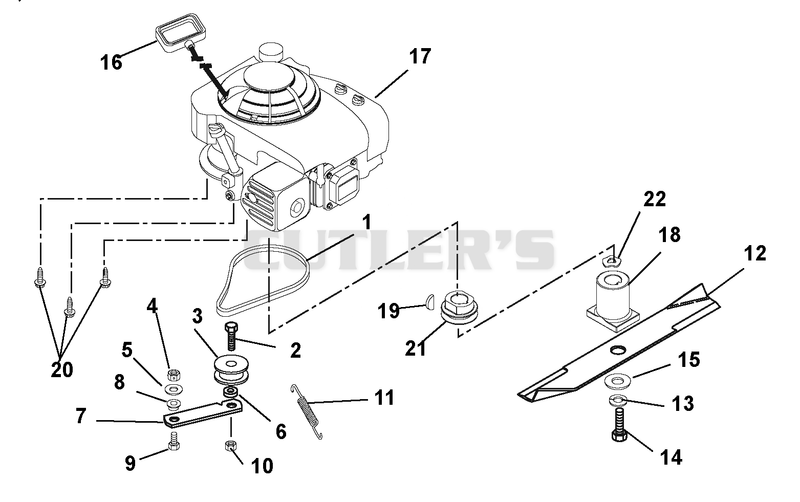 Engine, Blade And Belt