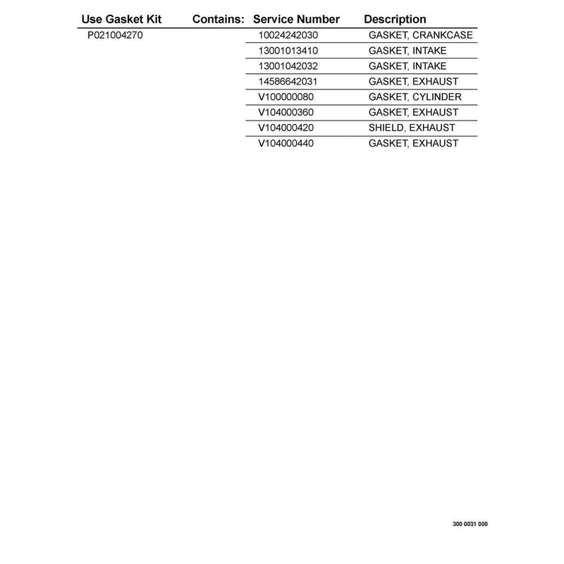 Gasket Kit
