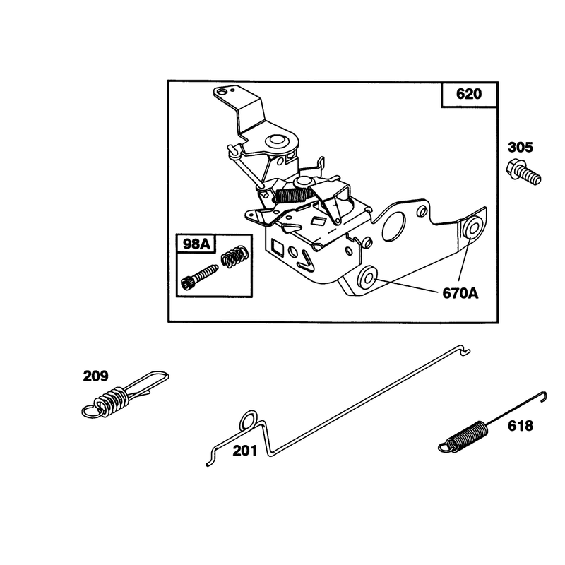 Engine Briggs and Stratton Model 122702-3171-01