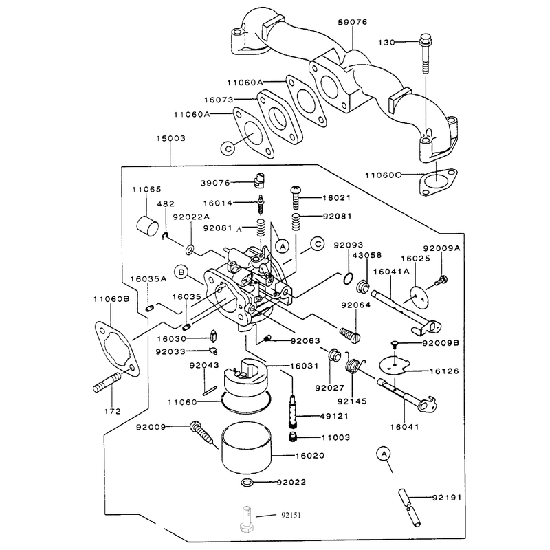 Carburetor Assembly Continued Kawasaki FH500V-AS29