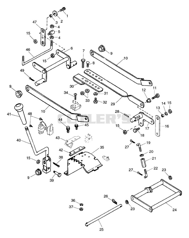 Mower Height Linkage