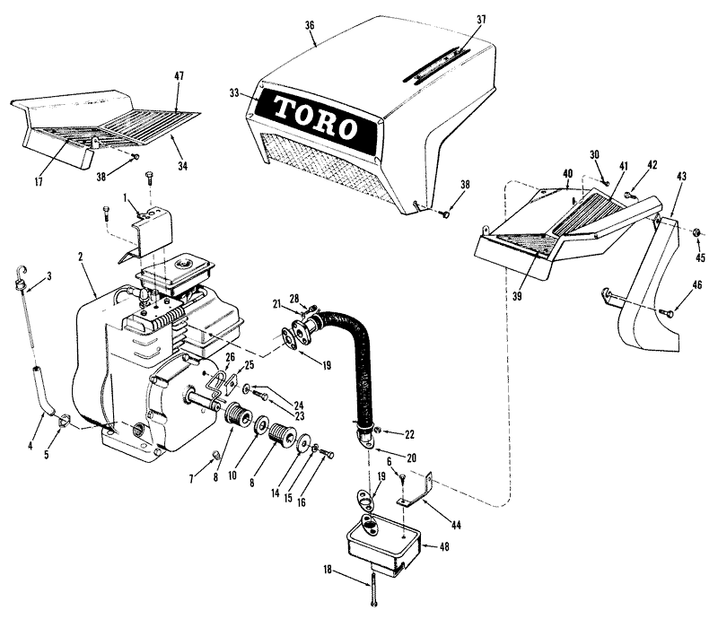 58in Professional Engine Assembly Parts List