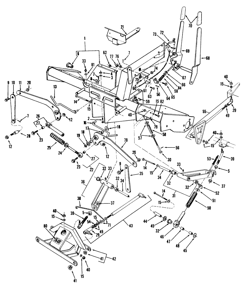 Main Frame And Counter Balance Assembly Parts List