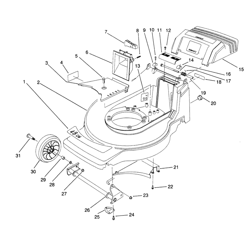 Housing Assembly Model No 20901b