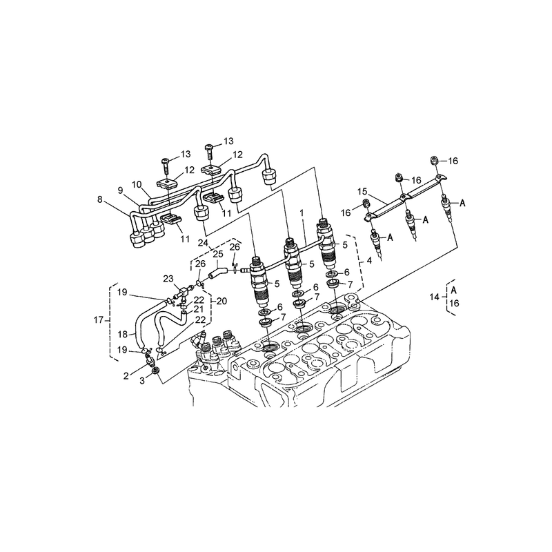Nozzle Holder and Glow Plug Assembly