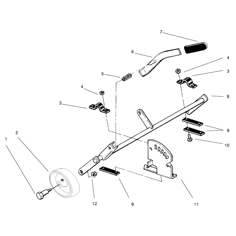 Height Of Cut Adjustment Lever Assembly