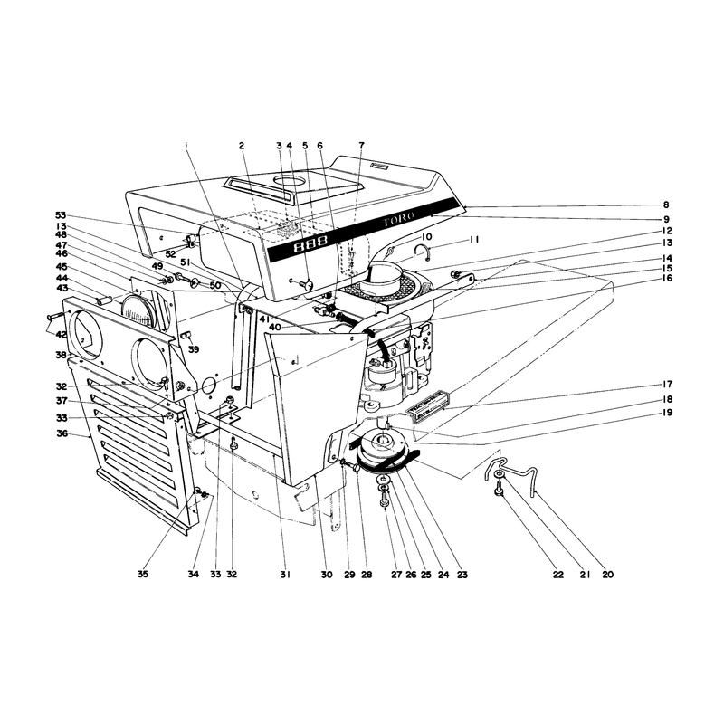 Hood And Engine Assembly