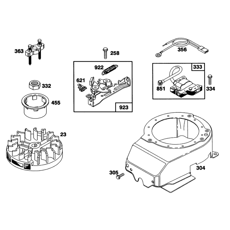 Engine Briggs and Stratton Model 122702-3171-01