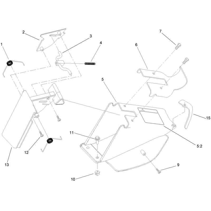 Rear Bag Discharge Chute Assembly