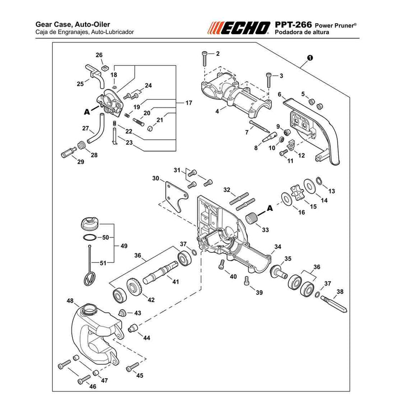 Gear Case, Auto-Oiler