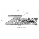Ariens 00368700 Gravely Zero Turn Mower Decal, 1844xl (white background)