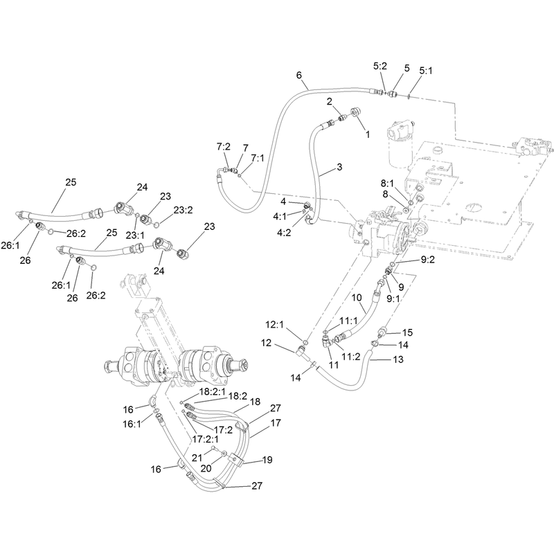 Hydraulic Hose and Fitting Assembly