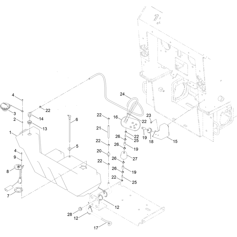Fuel Tank and Carbon Canister Assembly