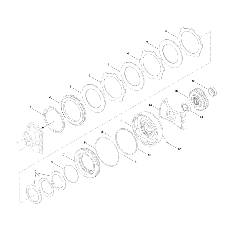 Clutch Bell Assembly  Transmission Assembly No. AU106132