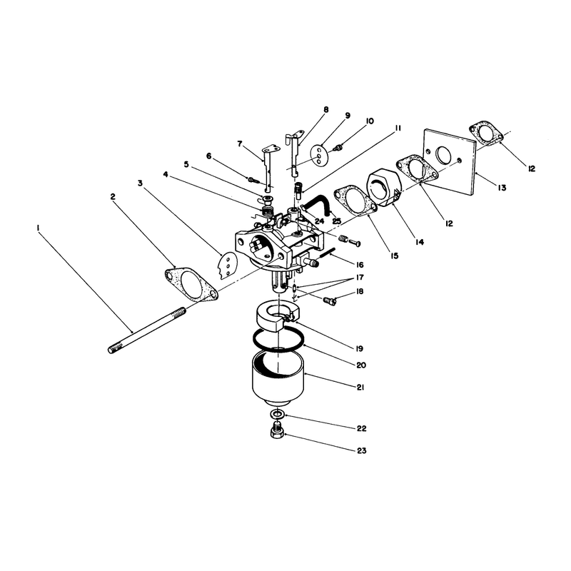 Carburetor Assembly Model No 47pg7