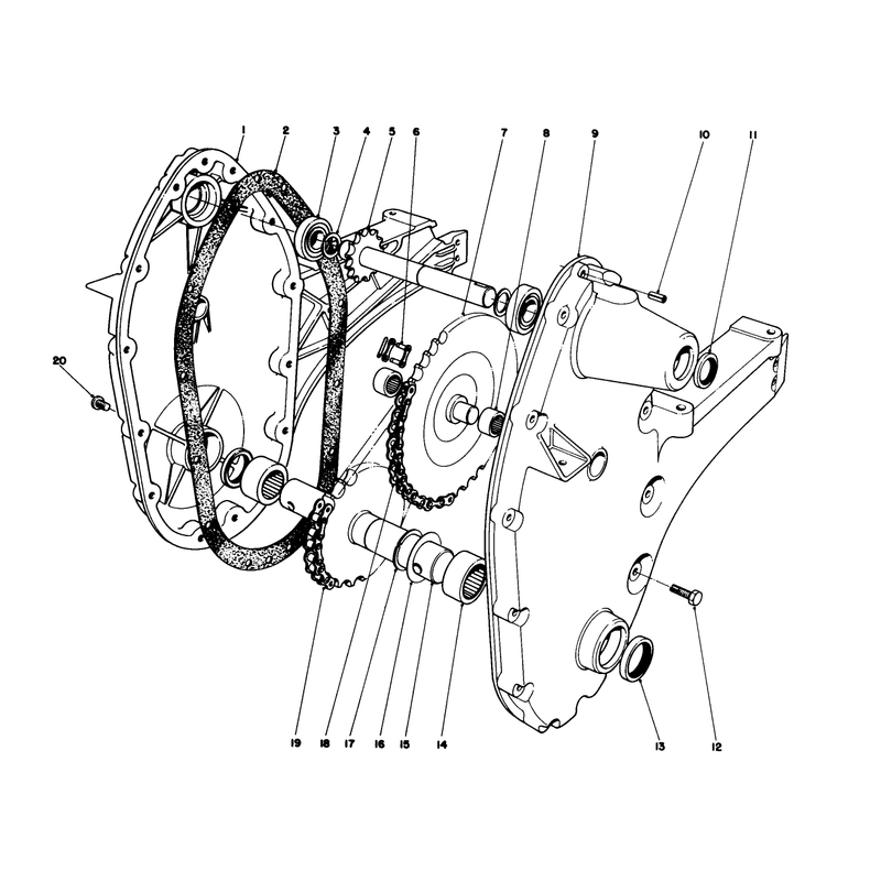 Chain Case Assembly Model 58307 & 58336