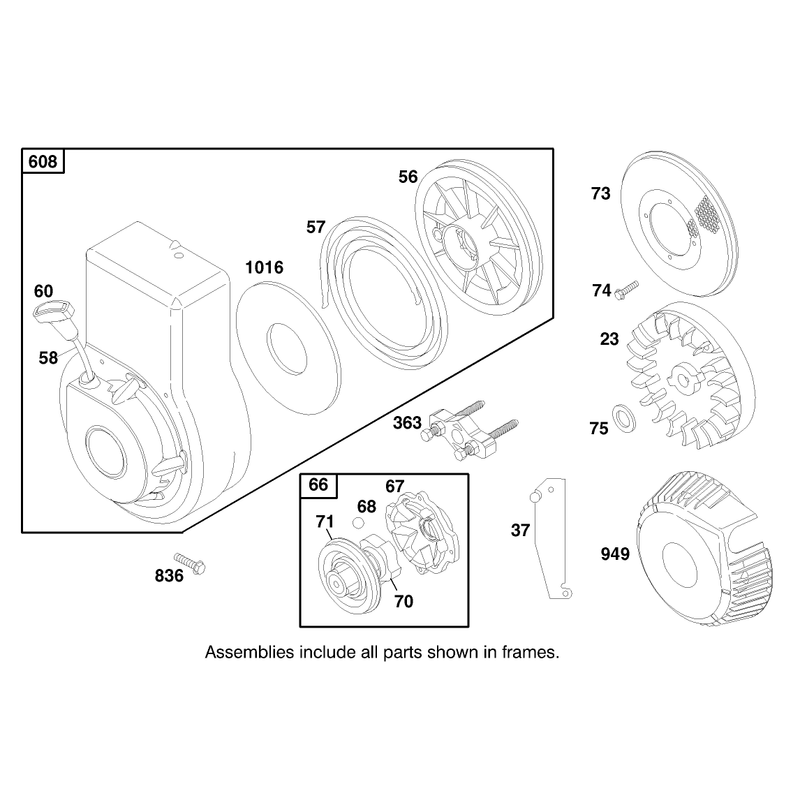 Engine Briggs and Stratton Model 92252-0129-02