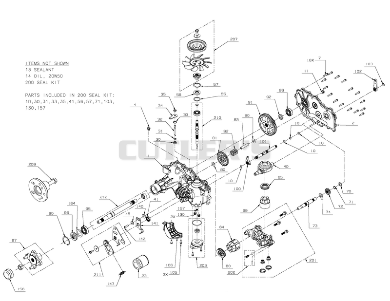 Transmission, LH - 04879900