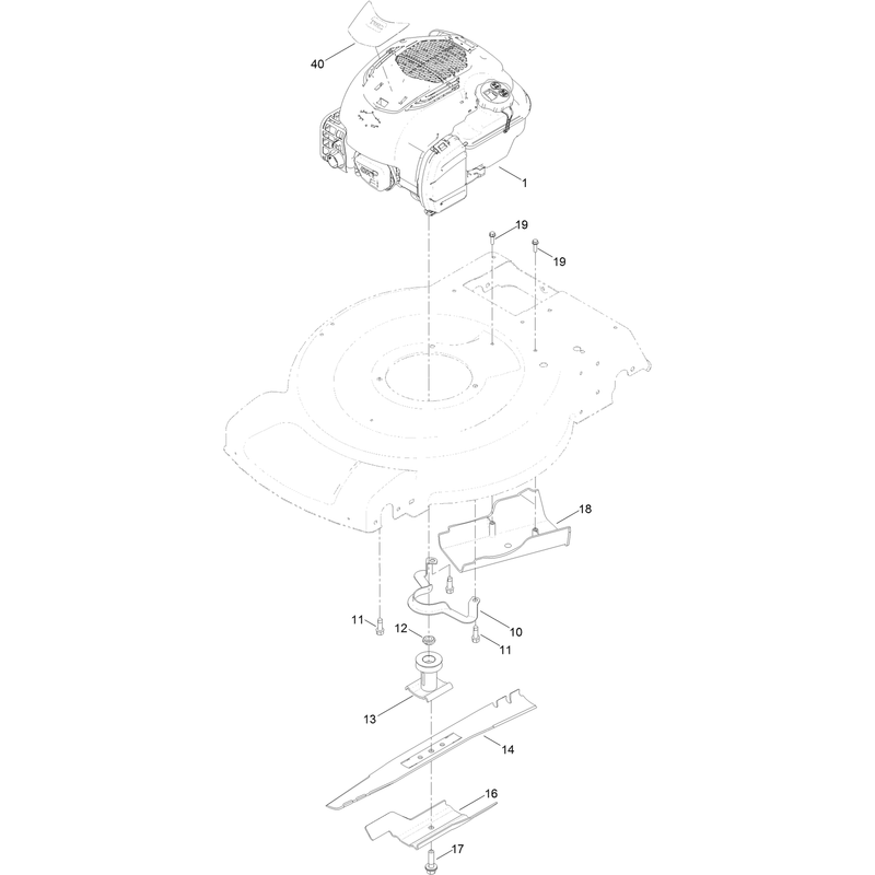 Engine and Blade Assembly