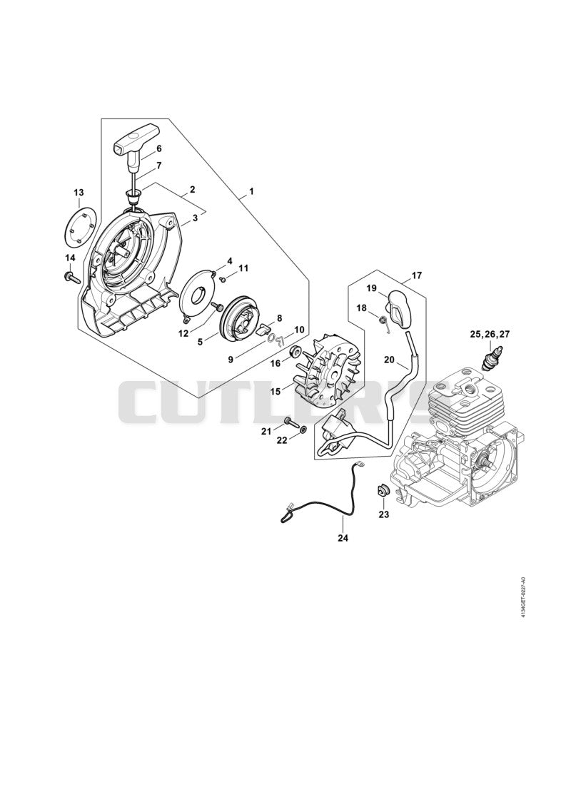 Rewind starter, Ignition system ⇤ 811880965