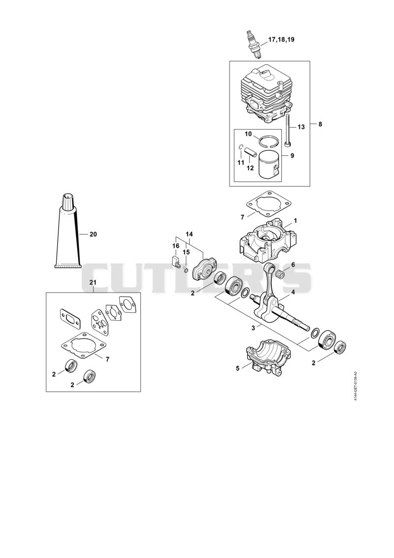 Crankcase, Cylinder