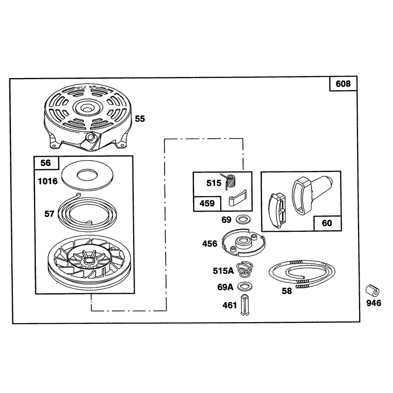 Engine Briggs and Stratton Model 124702-3115-01