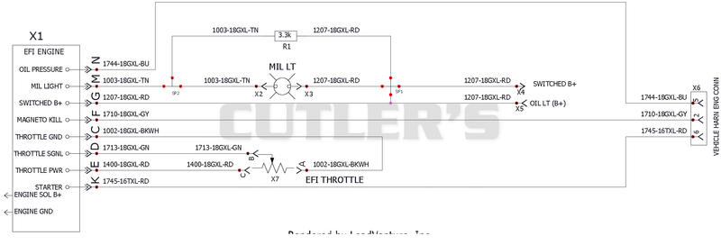 Wiring Diagram – EFI Engine Adapter Harness