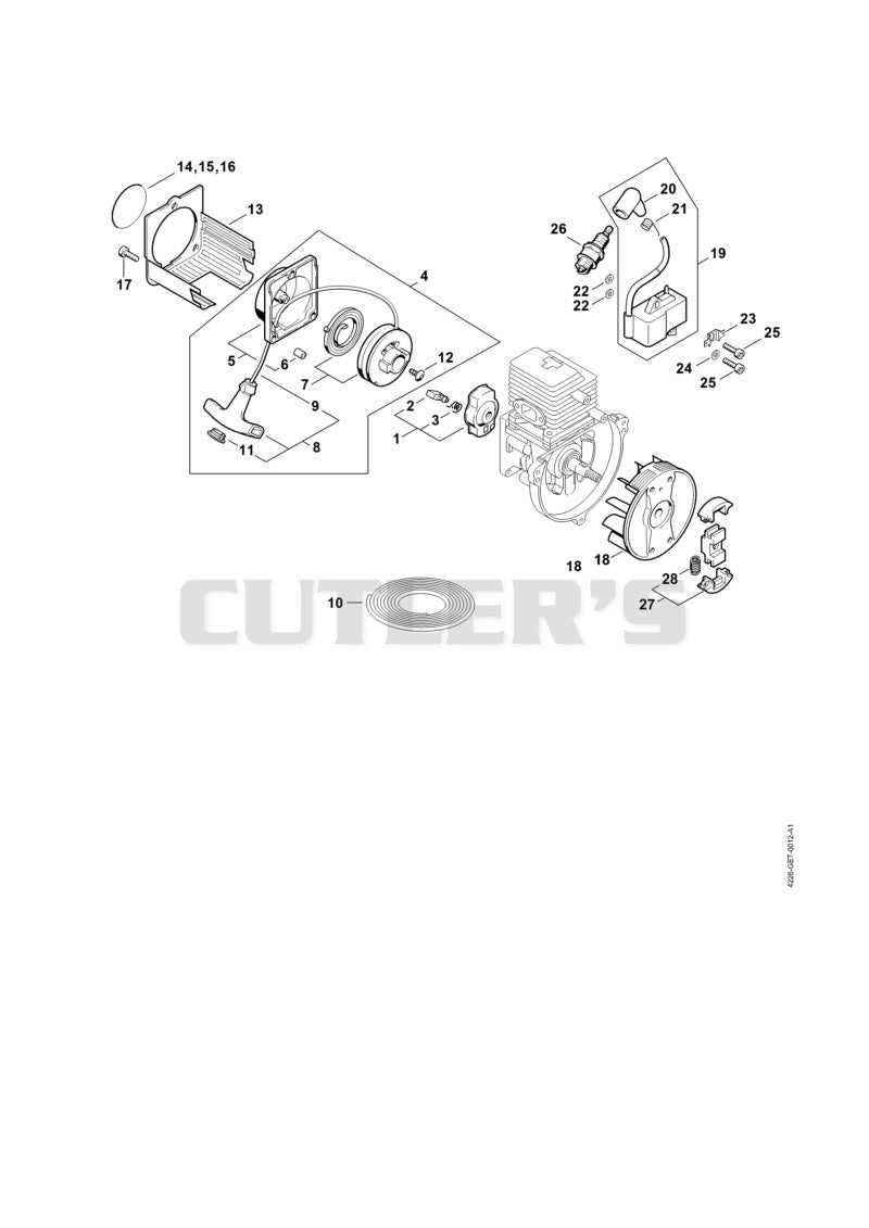 Rewind starter, Ignition system