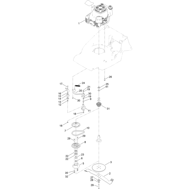 Engine and Blade Assembly