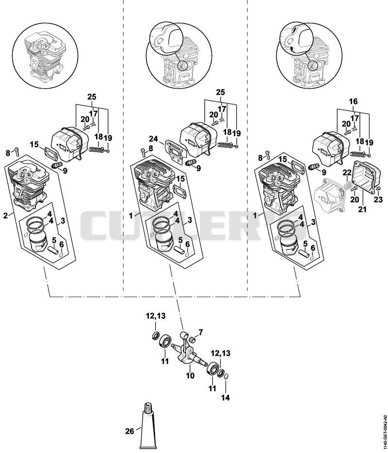 Cylinder, Muffler