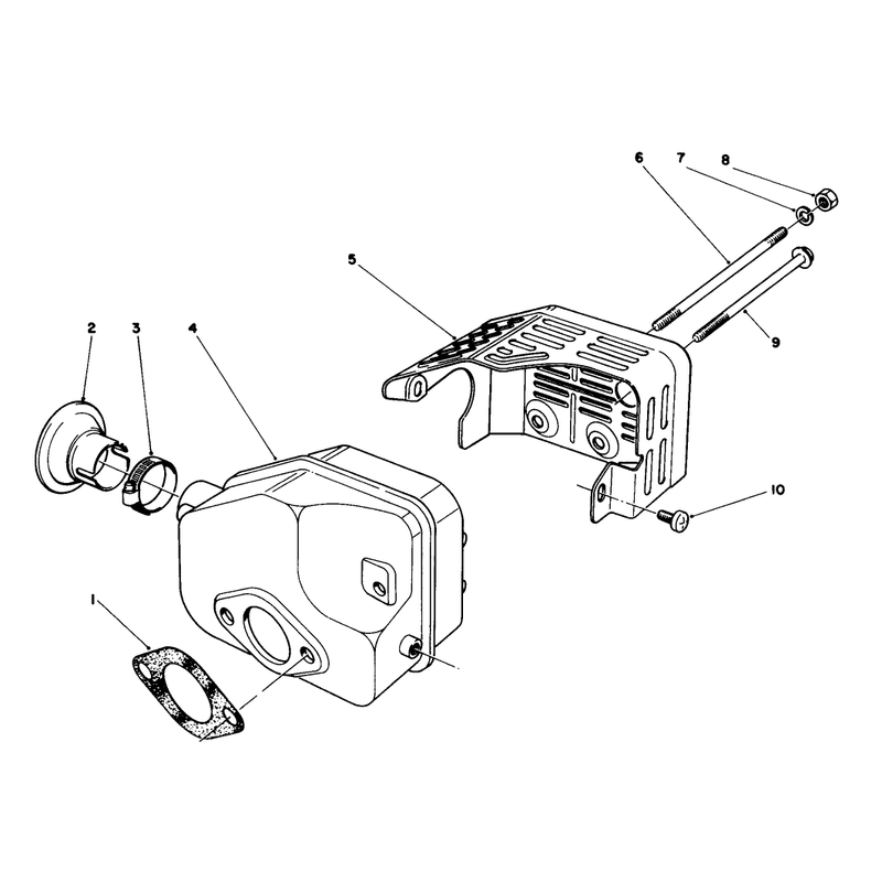 Muffler Assembly 47pe-4 Used on Units with Serial No 6000101 - 6002200