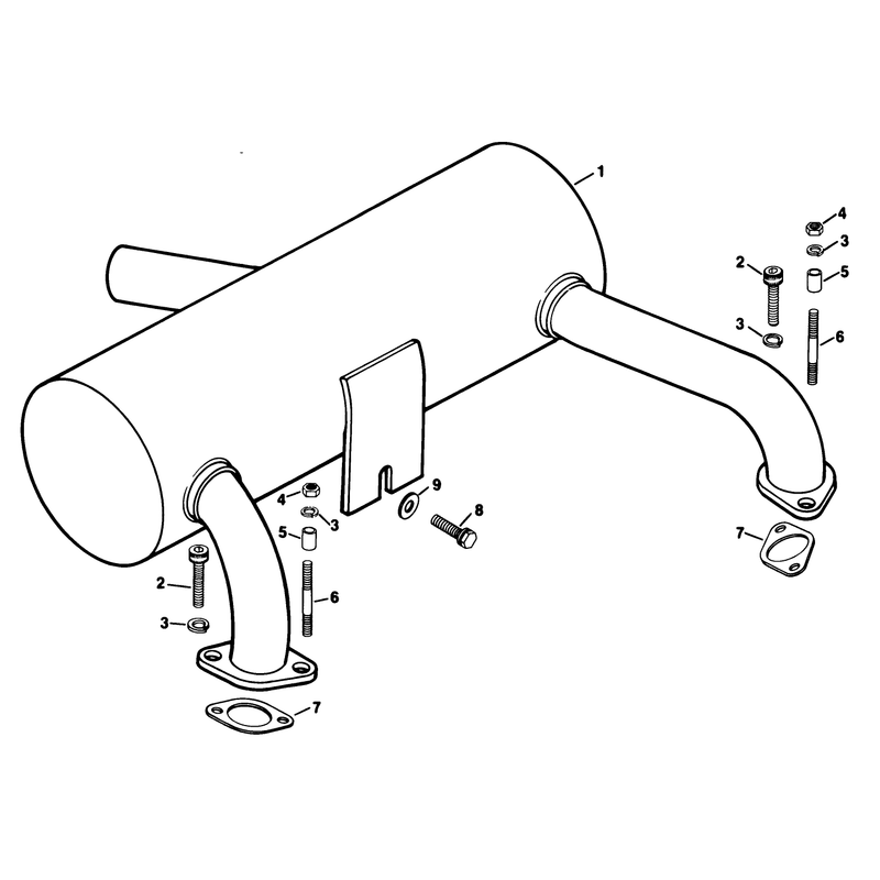 Exhaust Kohler Engine Model No Kt17qs Type No 24324 Continued