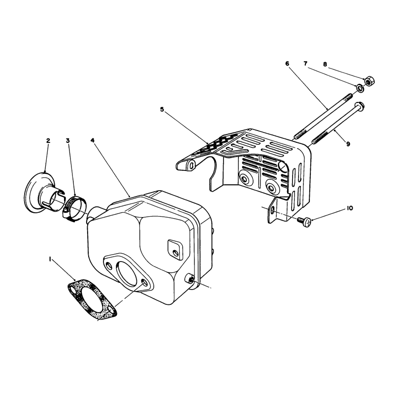Muffler Assembly Model No 47pn2-3