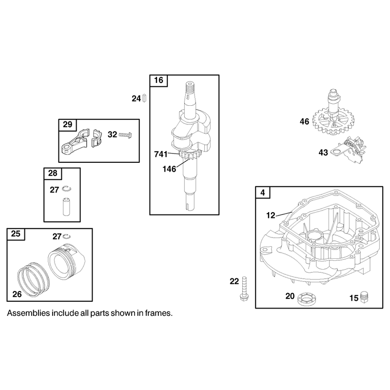 Engine Briggs and Stratton Model 122602-0150-E1