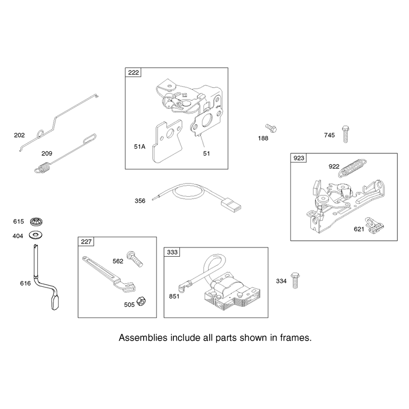 Governor Assembly Engine Briggs and Stratton Model 122602-0111-E1