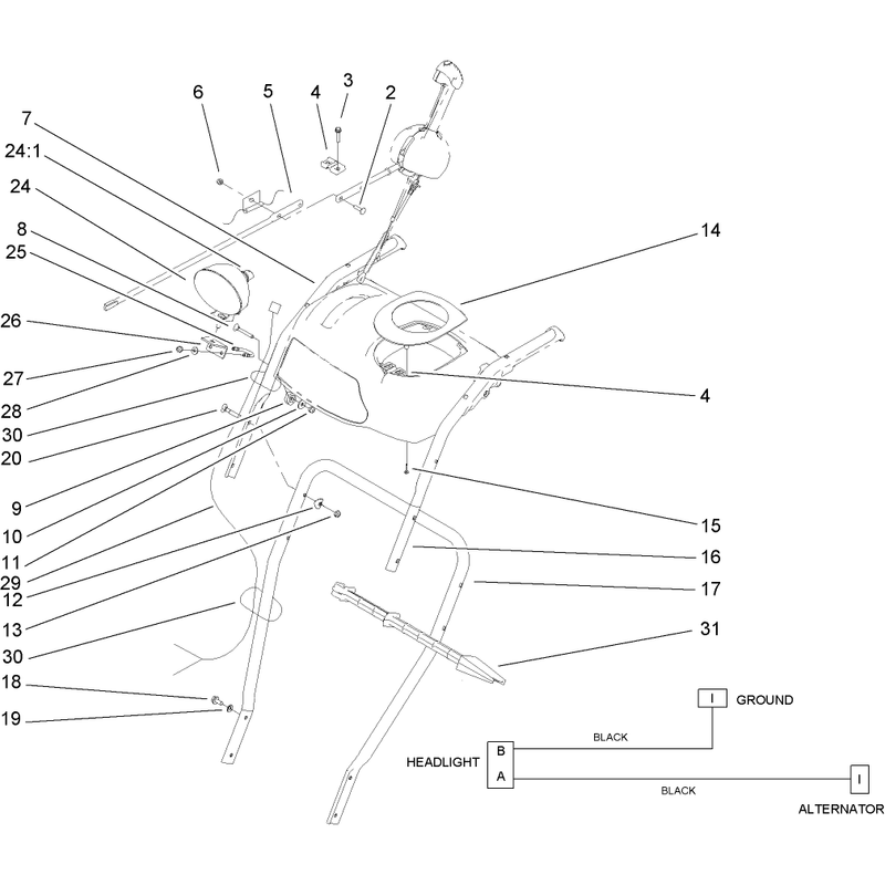 Handle and Control Assembly
