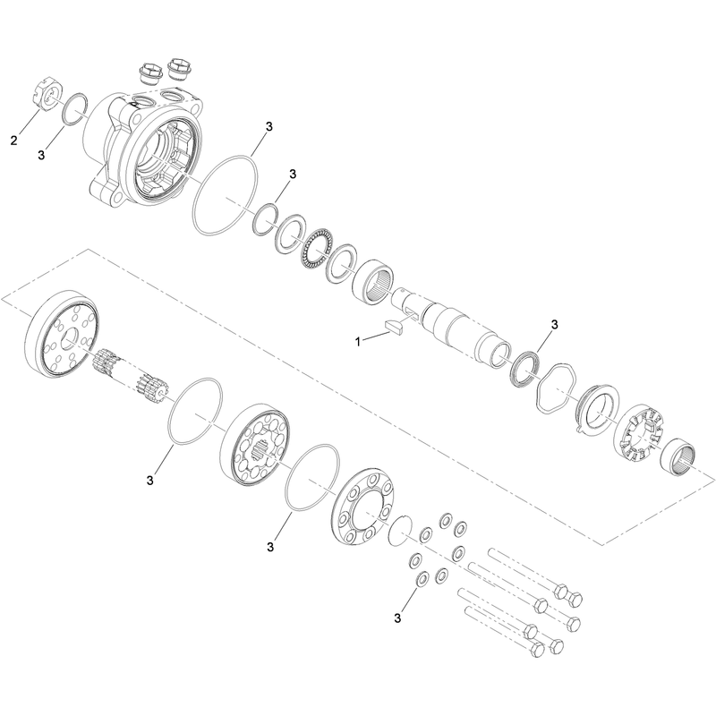 Hydraulic Motor Assembly No 112-8358 CW
